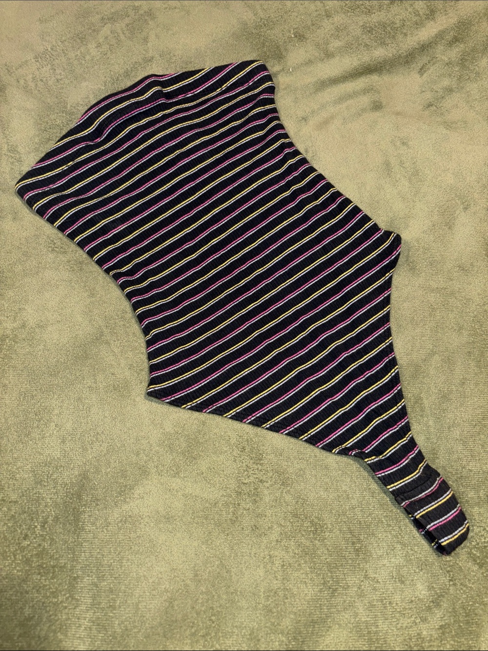 strapless striped body suit pacsun